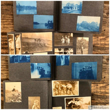 Load image into Gallery viewer, Two Great Antique Albums, 122 Total Snapshot Photos incl Dog, Cat, Baseball?
