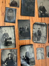 Load image into Gallery viewer, Big Lot of 39 Tintypes Antique Photos