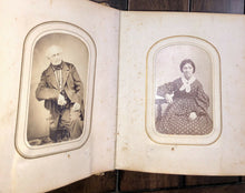 Load image into Gallery viewer, Antique Photo Album 49 Old Photos CDVs Tintype Pennsylvania 1860s 1870s