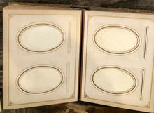 Load image into Gallery viewer, 51A Nice Leather Album Antique Photos from KANSAS Wedding Bride Groom