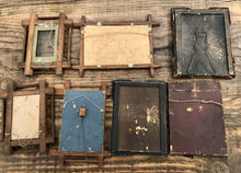 Load image into Gallery viewer, Lot of 7 Antique Victorian Era Picture Wood Wall Frames inc Photo of House 1800s