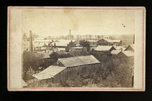 Load image into Gallery viewer, 1860s CDV Town View of St Albans Vermont - Civil War Confederate Raid