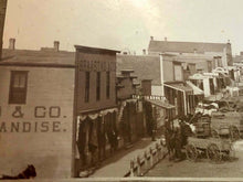Load image into Gallery viewer, Antique Photo Street Scene Alcester South Dakota Storefronts Signs Framed
