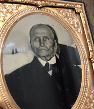 Load image into Gallery viewer, 6 Foot 6 Inches Tall! 1860s Ambrotype ID'd Man Pre / Post Mortem Photo Int
