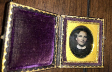 Load image into Gallery viewer, Sealed Miniature 1/16 Daguerreotype Woman Wearing Figural Brooch Pr Connecticut