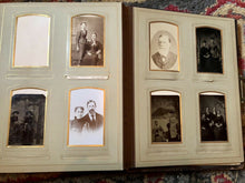 Load image into Gallery viewer, Antique Leather Album 39 Photos Tintypes CDV