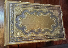 Load image into Gallery viewer, Nice Leather & Brass 1860s Photo Album w' Civil War Soldier & Tax Stamps Boston