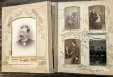 Load image into Gallery viewer, Celluloid Victorian Photo Album + Old Photos including Tintypes