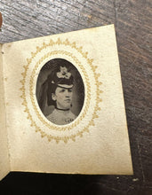 Load image into Gallery viewer, A+ Condition! Miniature Red Leather Fairy Album + Some Gem Tintype Photos 1860s