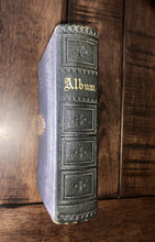 Load image into Gallery viewer, 1860s Washington PA Photo Album w CDVs & Tintypes Some ID's Civil War Tax Stamps