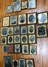 Load image into Gallery viewer, Big Lot of Antique 1800s Tintype Daguerreotype Ambrotype Photos