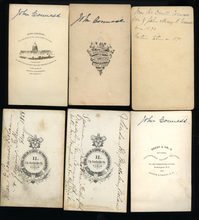 Load image into Gallery viewer, JOHN CONNESS CIVIL WAR CALIFORNIA SENATOR & FAMILY, LINCOLN PALLBEARER CDV LOT