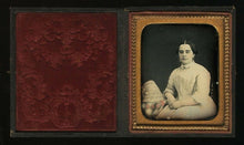 Load image into Gallery viewer, 1850s 1/6 Tinted Daguerreotype Woman with Bonnet - Sealed, Full Case