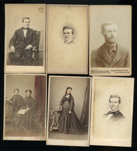 Load image into Gallery viewer, JOHN CONNESS CIVIL WAR CALIFORNIA SENATOR & FAMILY, LINCOLN PALLBEARER CDV LOT