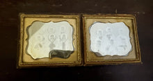 Load image into Gallery viewer, Beautiful Double Daguerreotype Young Men & Girlfriends -- Tinted Fireman Shirt?