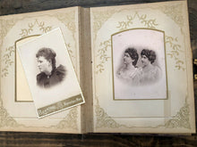 Load image into Gallery viewer, Celluloid Victorian Photo Album + Old Photos including Tintypes