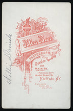 Load image into Gallery viewer, Cabinet Photo Woman Girl & Retriever Dog on Beach Buffalo NY Photographer 1800s