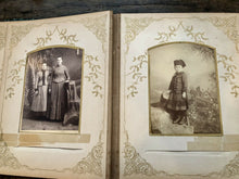 Load image into Gallery viewer, Celluloid Victorian Photo Album + Old Photos including Tintypes