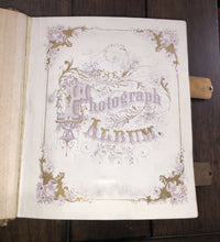 Load image into Gallery viewer, Antique Photo Album 49 Old Photos CDVs Tintype Pennsylvania 1860s 1870s
