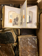 Load image into Gallery viewer, Gigantic Lot of Antique 1860s 1870s Photo Album Hundreds of CDV & Tintype Photos