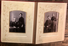 Load image into Gallery viewer, Photo Album Loaded Full w 48 Cabinet Cards & CDVs Tintype 1800s
