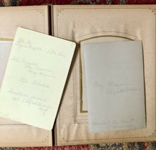 Load image into Gallery viewer, Antique Leather Album 20 Cabinet Card Photos All Identified