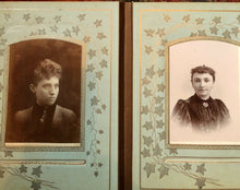 Load image into Gallery viewer, Antique Album 31 Photos Cabinet Cards Tintypes CDVs Girl Holding Doll - Indiana