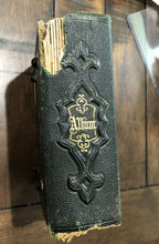 Load image into Gallery viewer, 1860s Photo Album ID'd CDV Tintype Photos Michigan Massachusetts Photographer?