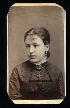 Load image into Gallery viewer, CDV of ID'd Mineral Point Wisconsin Girl Long Handwritten Note on Back 1870s
