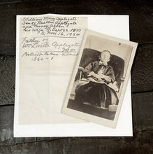 Load image into Gallery viewer, 1860s Post Mortem Photo with Genealogy Info, Civil War Tax Stamp