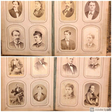 Load image into Gallery viewer, HQ 1860s Photo Album 104 CDVS Tintypes Dogs Hidden Mother Civil War Soldier Many ID
