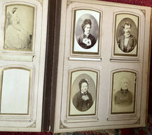 Load image into Gallery viewer, Antique Album Mix 74 CDV Tintype Cabinet Card Other Photos Military / Soldiers