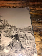 Load image into Gallery viewer, Rare Large Ambrotype Photo Blueberry Pickers 1850s Outdoor
