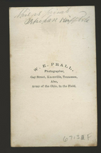 Load image into Gallery viewer, Civil War CDV Young ID'd Ohio Infantry Soldier Holding Hat