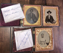 Load image into Gallery viewer, ID'd Civil War Soldier & Wife Missouri or Arkansas, 1860s
