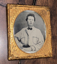 Load image into Gallery viewer, Confederate Civil War Soldier Great Battle Shirt Arkansas 1860s Ambrotype Photo
