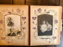 Load image into Gallery viewer, Victorian Album with Photos - Beautiful Rare Photographic Cover + Many ID'd Ppl