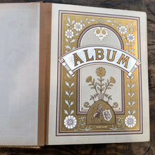 Load image into Gallery viewer, Large Antique BIRDS Design Leather Victorian Cabinet & CDV Photo Album 61A Empty