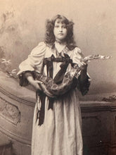 Load image into Gallery viewer, Victorian Snakecharmer Holding a Large Snake Antique Sideshow Photo Framed