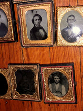 Load image into Gallery viewer, Big Lot of Antique 1800s Tintype Daguerreotype Ambrotype Photos