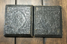 Load image into Gallery viewer, 1/6 Tintype Armed Civil War Soldier Holding Rifle, Tinted Zouave 1860s Photo