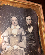 Load image into Gallery viewer, 1/4 Dag Handsome Goatee Man & Woman Long Hair Curls & Eyeglasses - Sealed