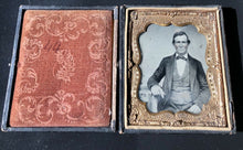 Load image into Gallery viewer, Lot 1850s Dag Miners Holding Gold Rush Nugget! Poss ID Rare California Photo