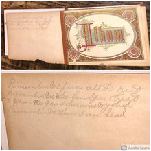 Load image into Gallery viewer, Photo Album, CDVs, Tintypes, Post Mortem & Death Poem