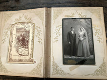 Load image into Gallery viewer, Celluloid Victorian Photo Album + Old Photos including Tintypes