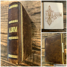 Load image into Gallery viewer, Nice Leather Album Many ID'd People Iowa Minnesota New York CDV Cabinet Photos