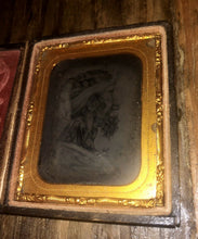 Load image into Gallery viewer, 1800s 1/9 Ambrotype Unusual Photo Nude Women Formed Into Mans Head - Rare
