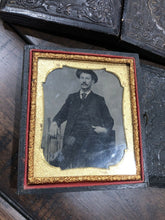Load image into Gallery viewer, Two Tintypes In Cases Man & Boy