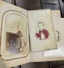 Load image into Gallery viewer, 1860s Photo Album ID'd Ohio Infantry, Civil War Soldier & Wife, Willis, Peetrey