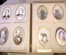 Load image into Gallery viewer, Antique Photo Album Civil War Era IOWA Philadelphia New York Tax Stamps IDs 1800s